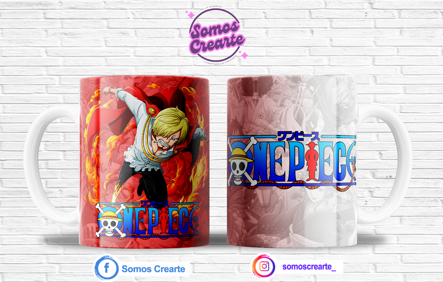 Taza One Piece con caja temática , Código 224