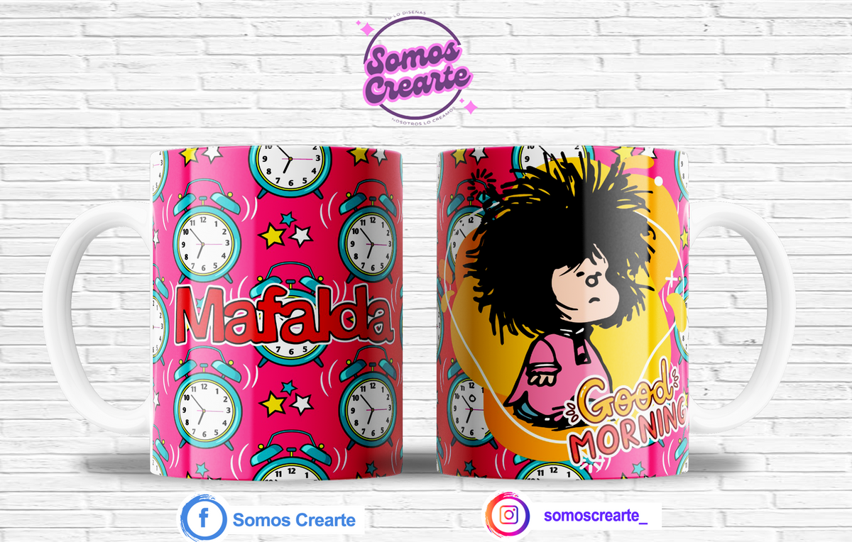 Taza Mafalda + Caja Temática · Diseño 350