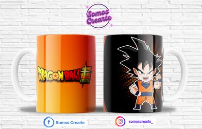 Taza Dragon Ball + Caja Temática · Diseño 049