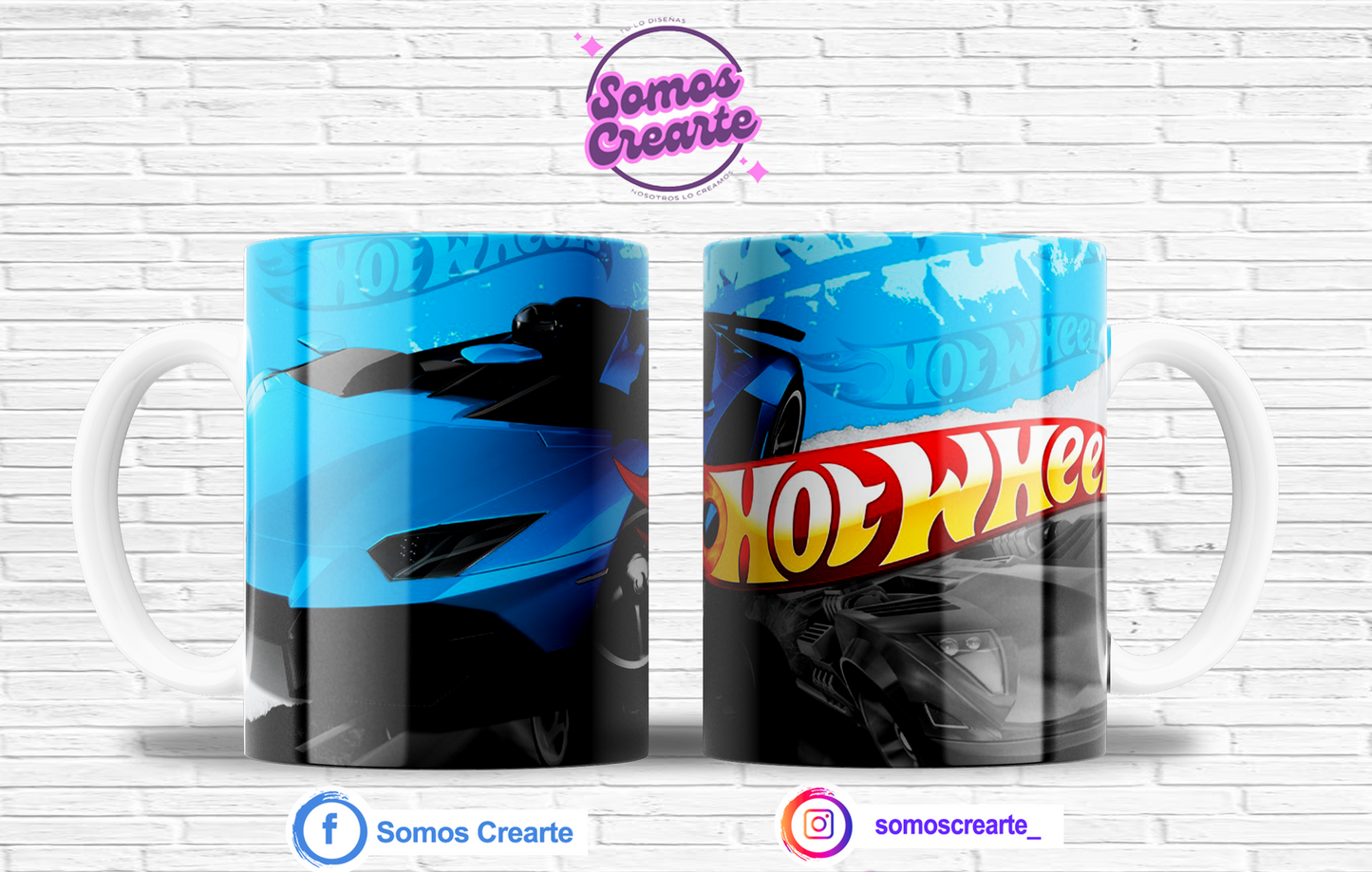 Taza Hot Wheels con caja temática , Código 235