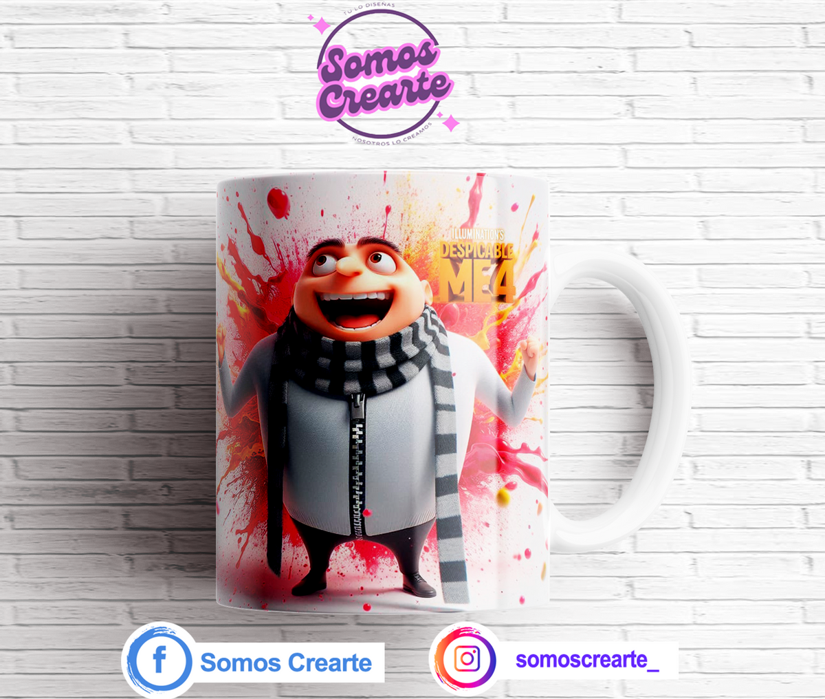 Taza Mi Villano Favorito + Caja Temática · Diseño 492