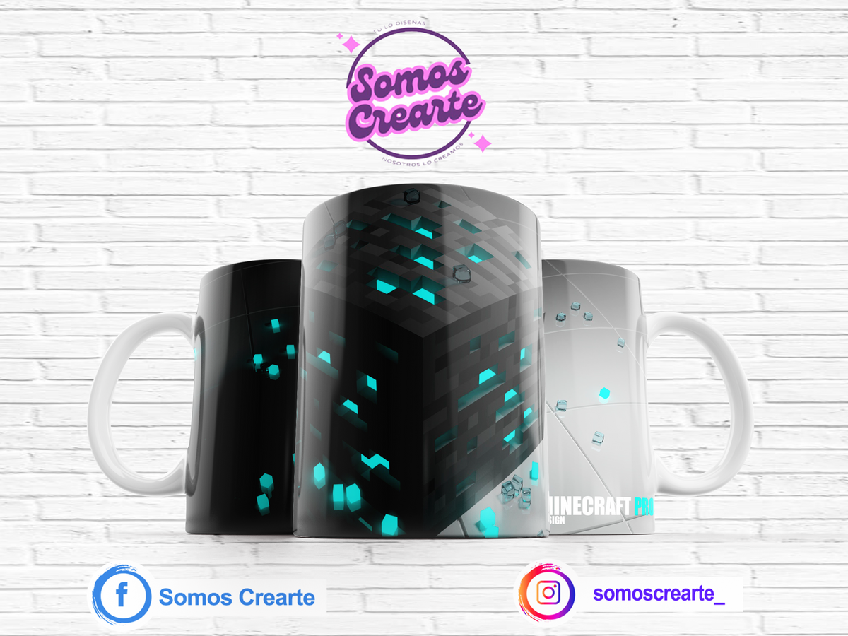 Taza Minecraft + Caja Temática · Diseño 333