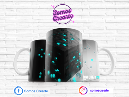 Taza Minecraft + Caja Temática · Diseño 333