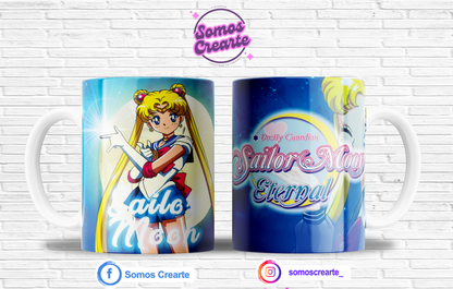 Taza Sailor Moon + Caja Temática · Diseño 206