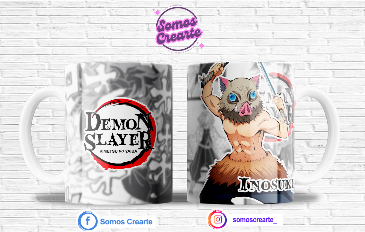 Taza Demon Slayer + Caja Temática · Diseño 442