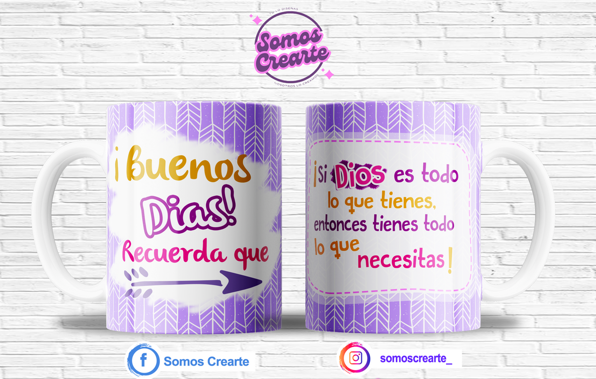 Taza con mensaje cristiano + Caja Temática · Diseño 520