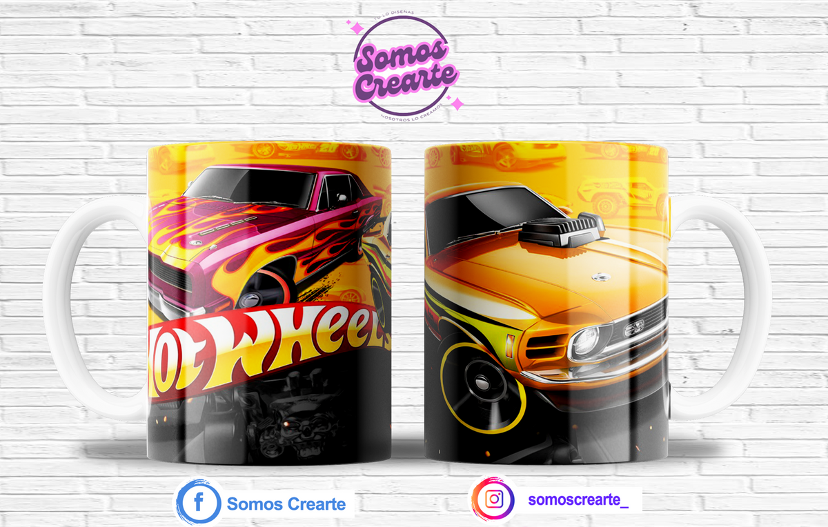 Taza Hot Wheels + Caja Temática · Diseño 236