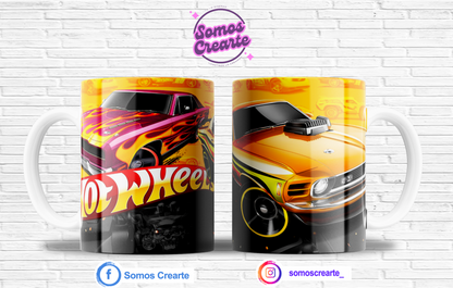 Taza Hot Wheels + Caja Temática · Diseño 236