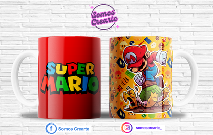Taza Super Mario Bros + Caja Temática · Diseño 163