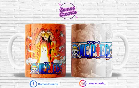 Taza One Piece + Caja Temática · Diseño 226