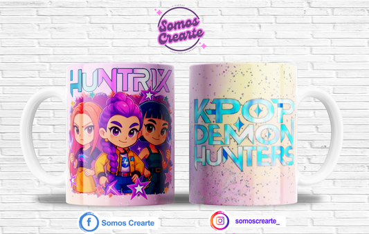 Taza Guerreras del K Pop + Caja Temática · Diseño 395