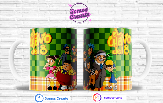 Taza Chavo del 8 + Caja Temática · Diseño 459