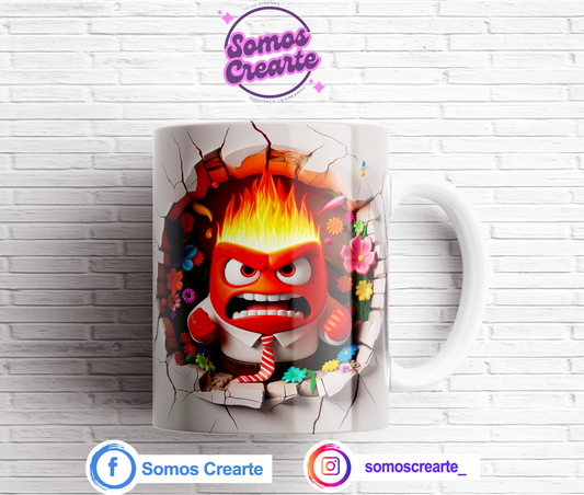 Taza Intensamente Furia + Caja Temática · Diseño 373