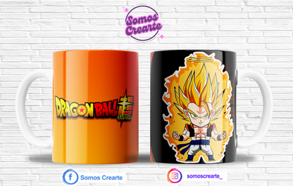 Taza Dragon Ball + Caja Temática · Diseño 064