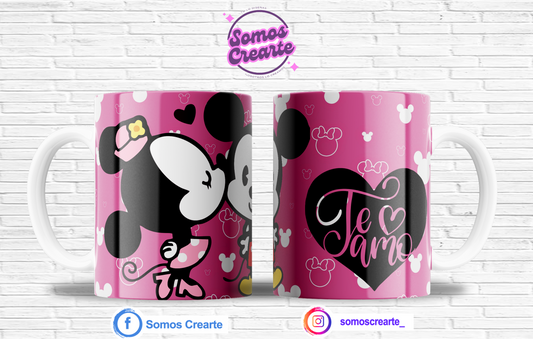 Taza Disney Amor + Caja Temática · Diseño 512