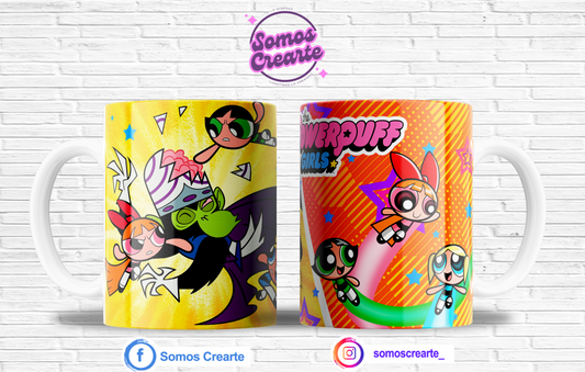 Taza Chicas Super Poderosas + Caja Temática · Diseño 452
