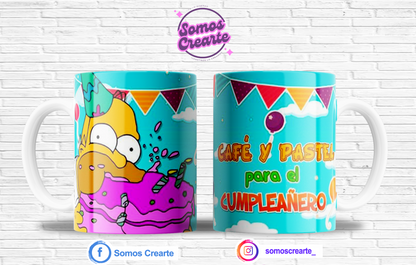Taza Cumpleaños + Caja Temática · Diseño 406