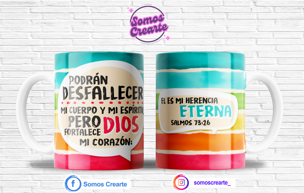 Taza con mensaje cristiano + Caja Temática · Diseño 522