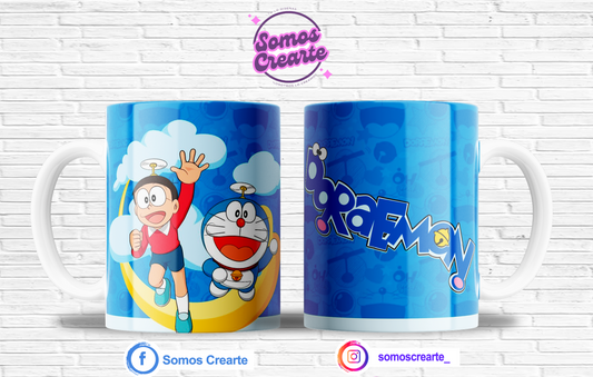 Taza Doraemon + Caja Temática · Diseño 434