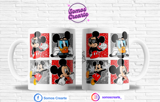 Taza Mickey Mouse + Caja Temática · Diseño 343