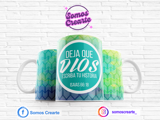 Taza con mensaje cristiano + Caja Temática · Diseño 523