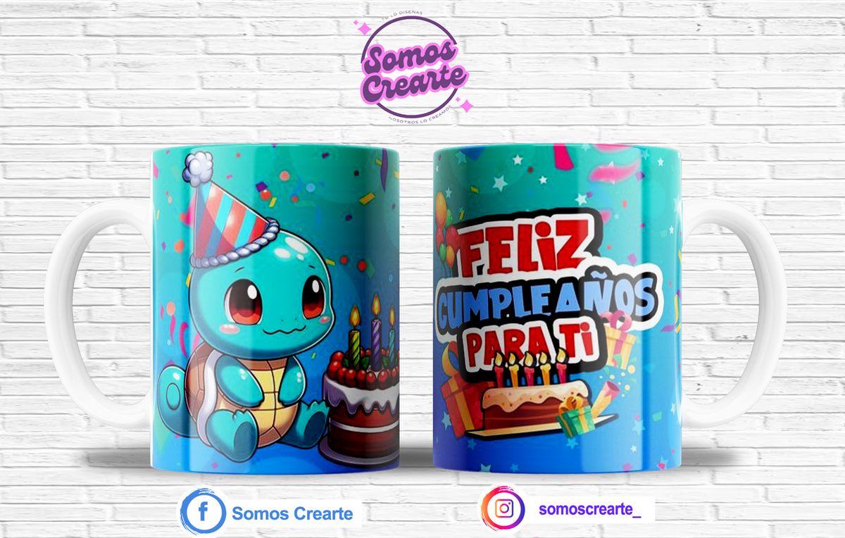 Taza Cumpleaños + Caja Temática · Diseño 407