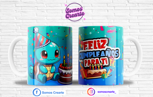 Taza Cumpleaños + Caja Temática · Diseño 407