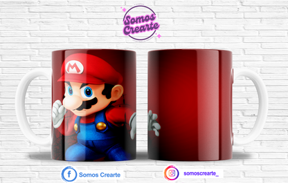 Taza Super Mario Bros + Caja Temática · Diseño 165