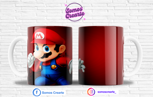Taza Super Mario Bros + Caja Temática · Diseño 165