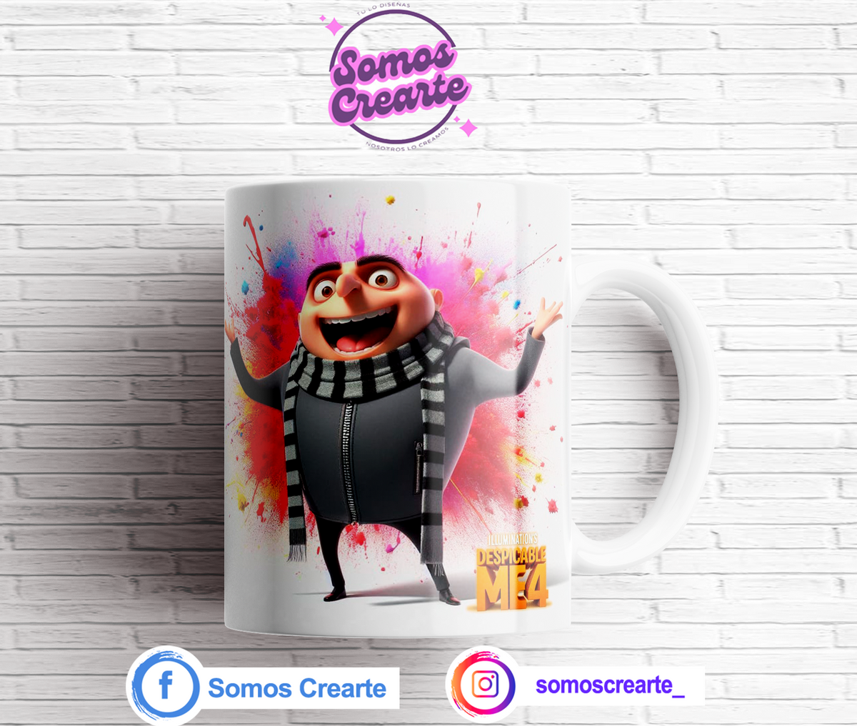 Taza Mi Villano Favorito + Caja Temática · Diseño 495