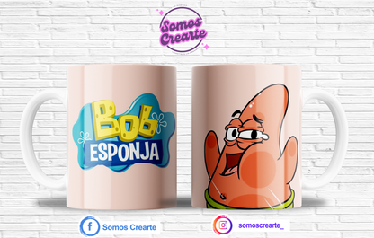 Taza Bob Esponja + Caja Temática · Diseño 485