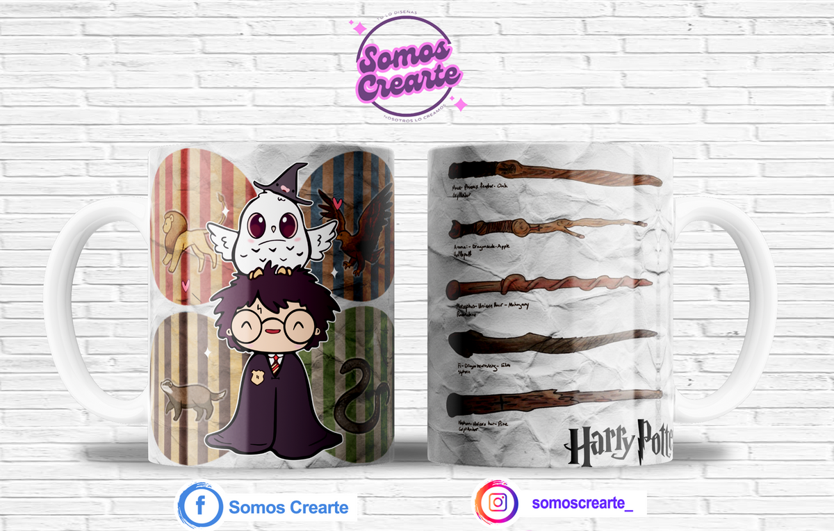 Taza Harry Potter + Caja Temática · Diseño 387