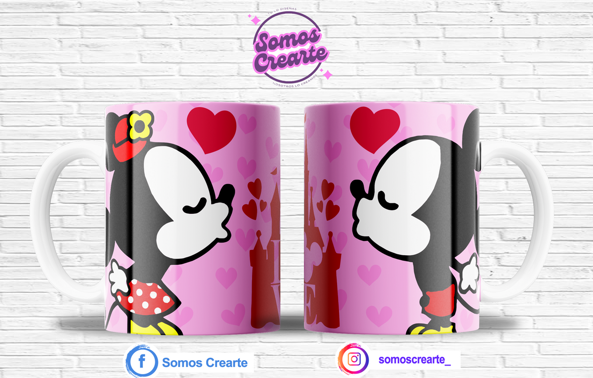 Taza Disney Amor + Caja Temática · Diseño 513