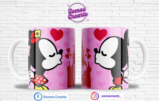 Taza Disney Amor + Caja Temática · Diseño 513