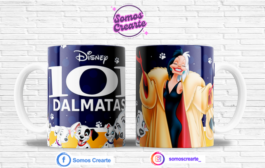 Taza 101 dalmatas + Caja Temática · Diseño 532
