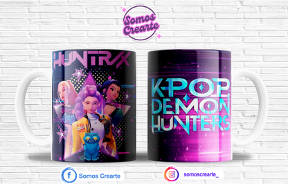 Taza Guerreras del K Pop + Caja Temática · Diseño 398