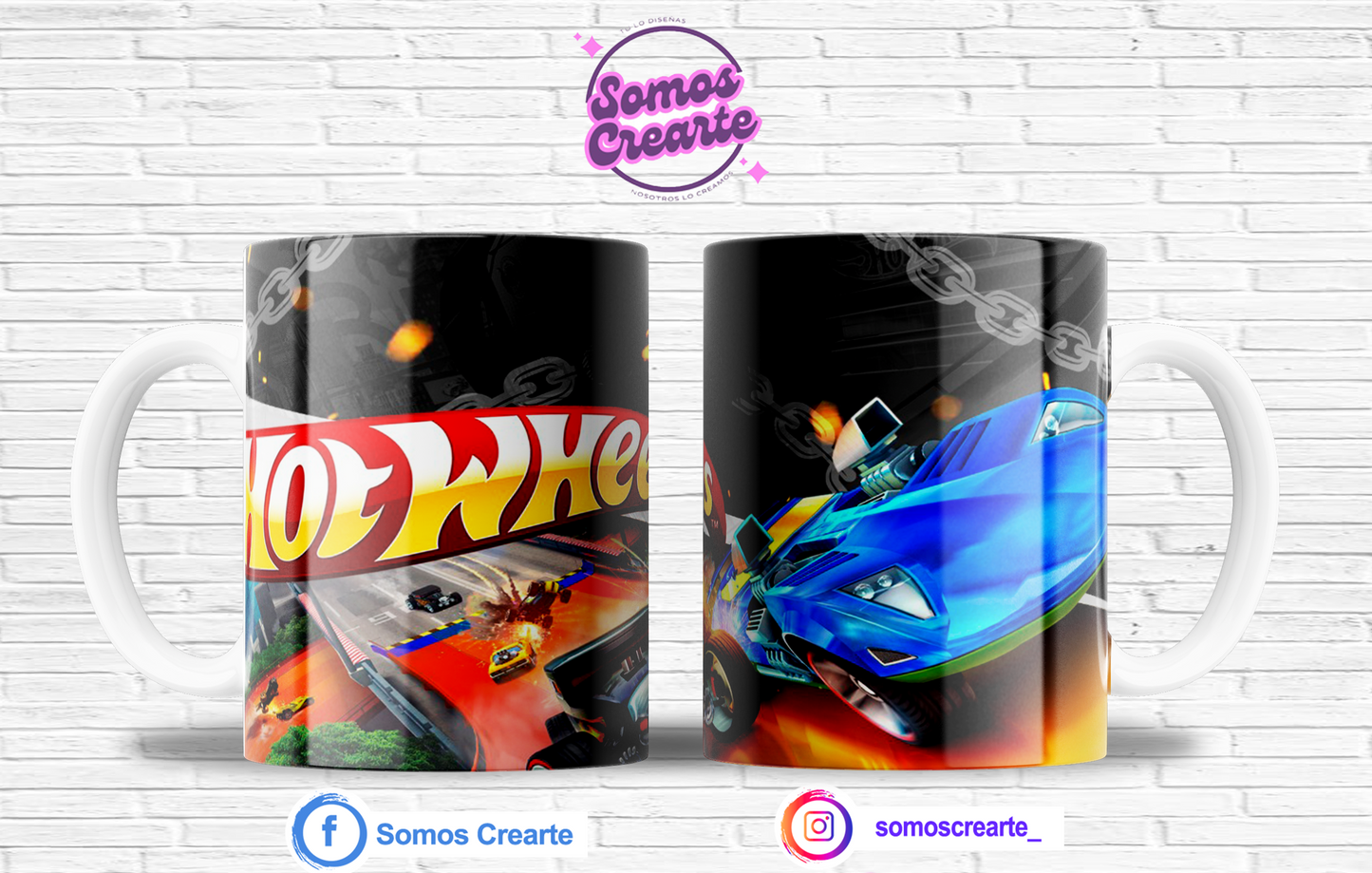 Taza Hot Wheels con caja temática , Código 239
