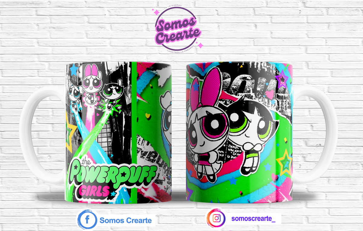 Taza Chicas Super Poderosas + Caja Temática · Diseño 453