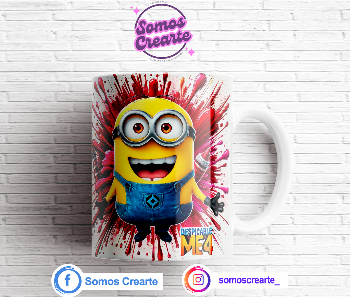Taza Mi Villano Favorito + Caja Temática · Diseño 496