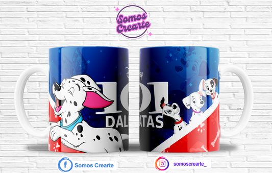 Taza 101 dalmatas + Caja Temática · Diseño 533