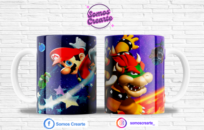 Taza Super Mario Bros + Caja Temática · Diseño 166