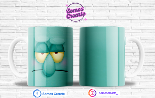 Taza Bob Esponja + Caja Temática · Diseño 486
