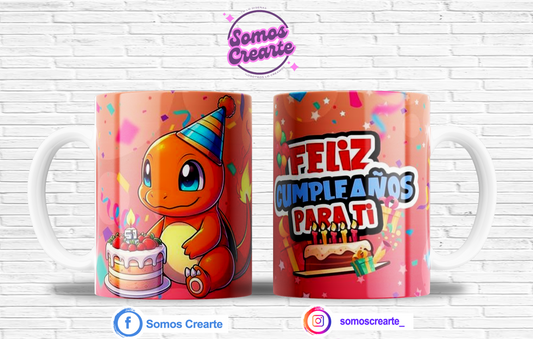 Taza Cumpleaños + Caja Temática · Diseño 408