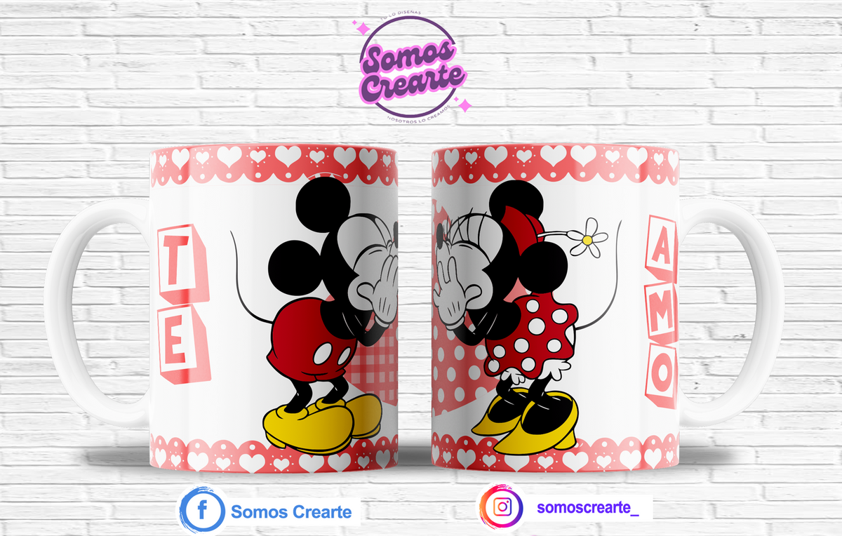 Taza Disney Amor + Caja Temática · Diseño 515