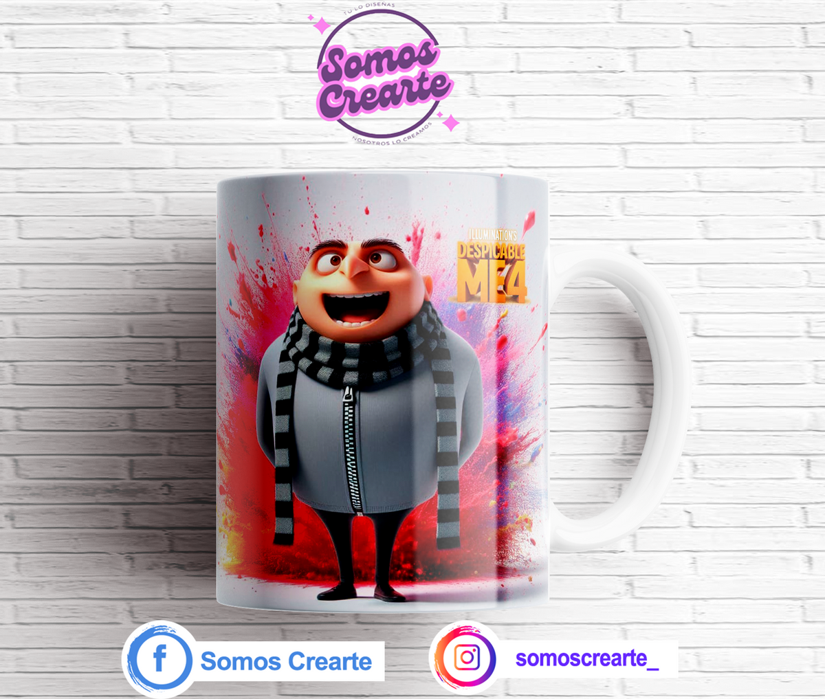 Taza Mi Villano Favorito + Caja Temática · Diseño 497