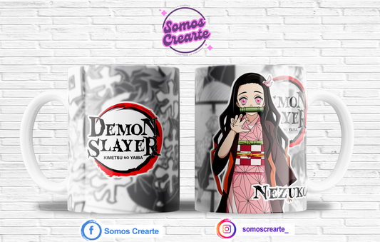 Taza Demon Slayer + Caja Temática · Diseño 447