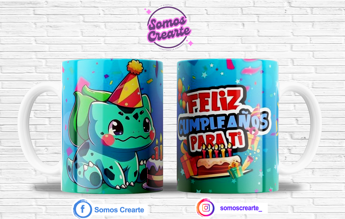 Taza Cumpleaños + Caja Temática · Diseño 409