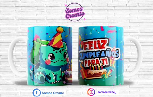 Taza Cumpleaños + Caja Temática · Diseño 409