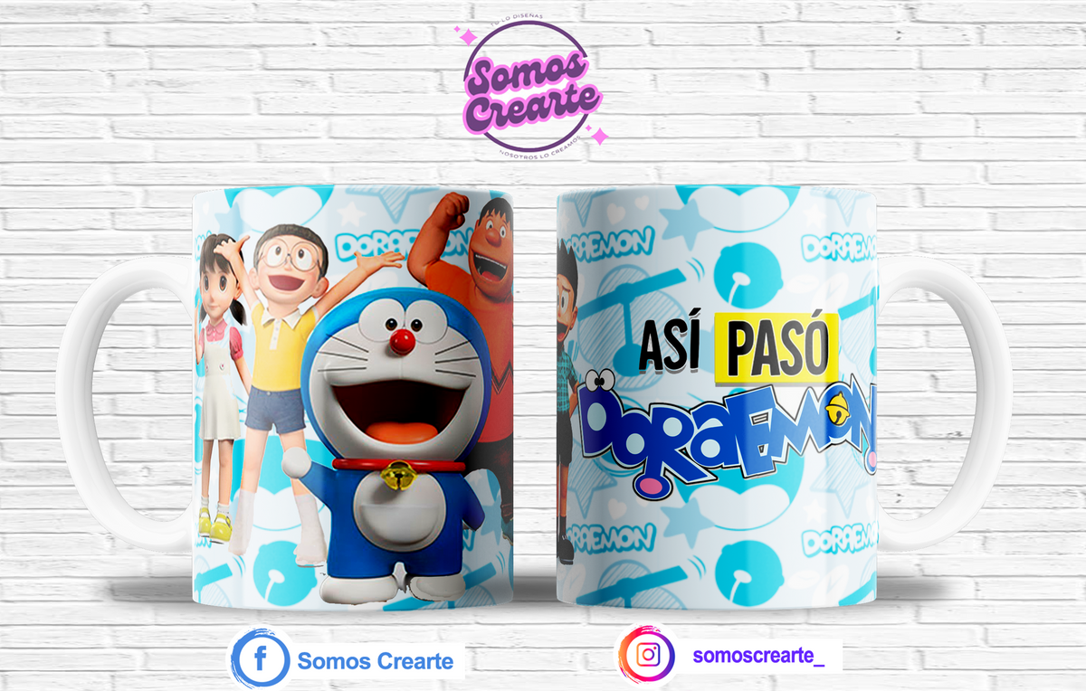Taza Doraemon + Caja Temática · Diseño 437