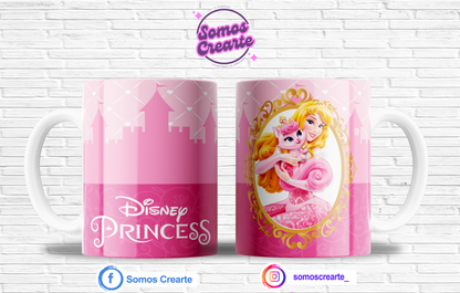 Taza Princesa Disney Aurora + Caja Temática · Diseño 123